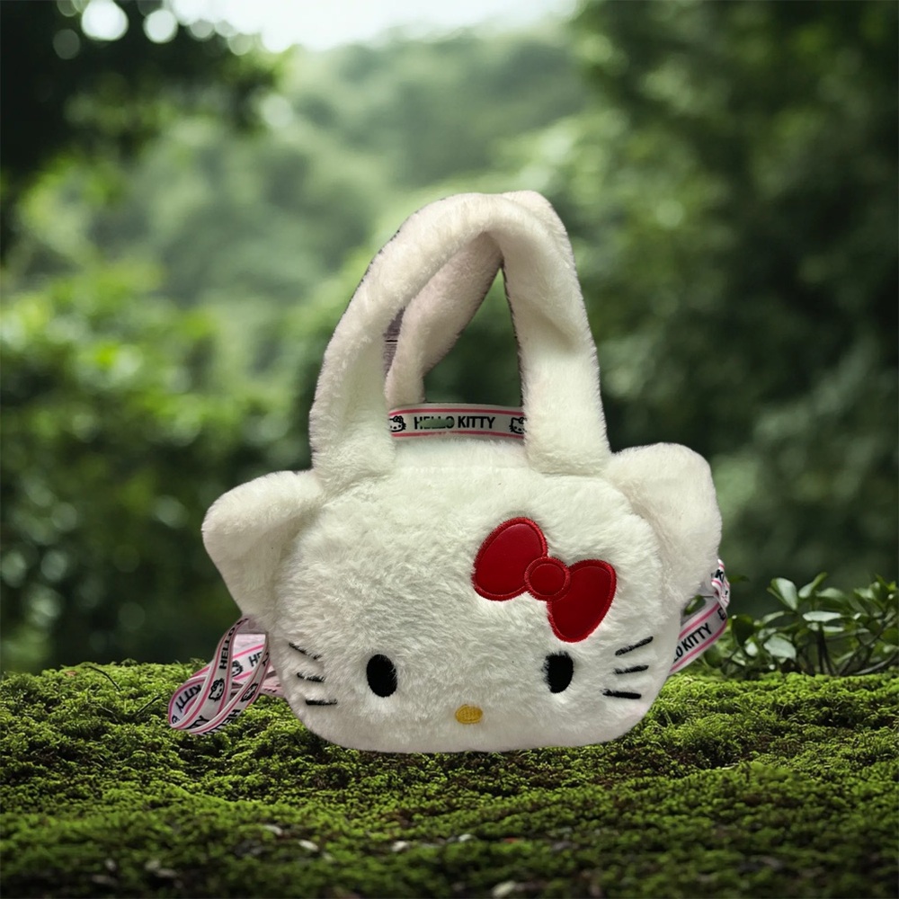 Hello Kitty Plush Mini Bag with Red Bow